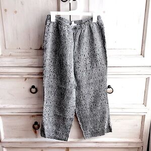 J. Jill Love Linen Aztec print wild leg crop